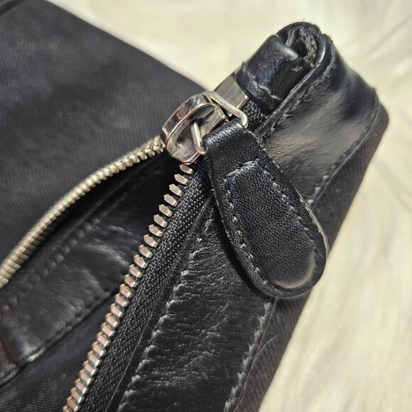 Balenciaga Black Canvas and Leather Medium Pouch - Picture 17 of 17